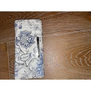 Brahmin Floral Embossed Leather Wallet
